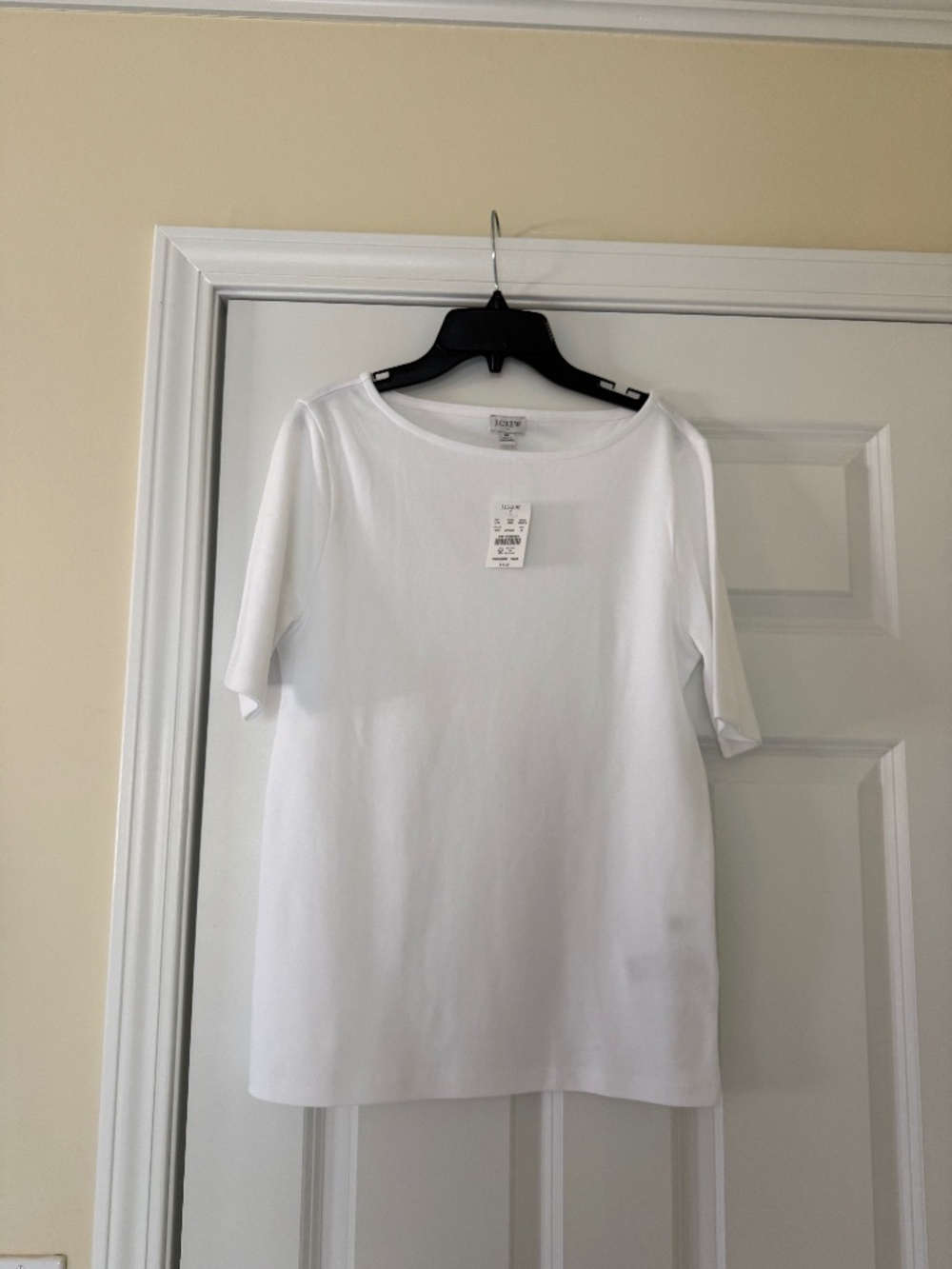 J Crew Factory White Cotton Top NWT - Size M